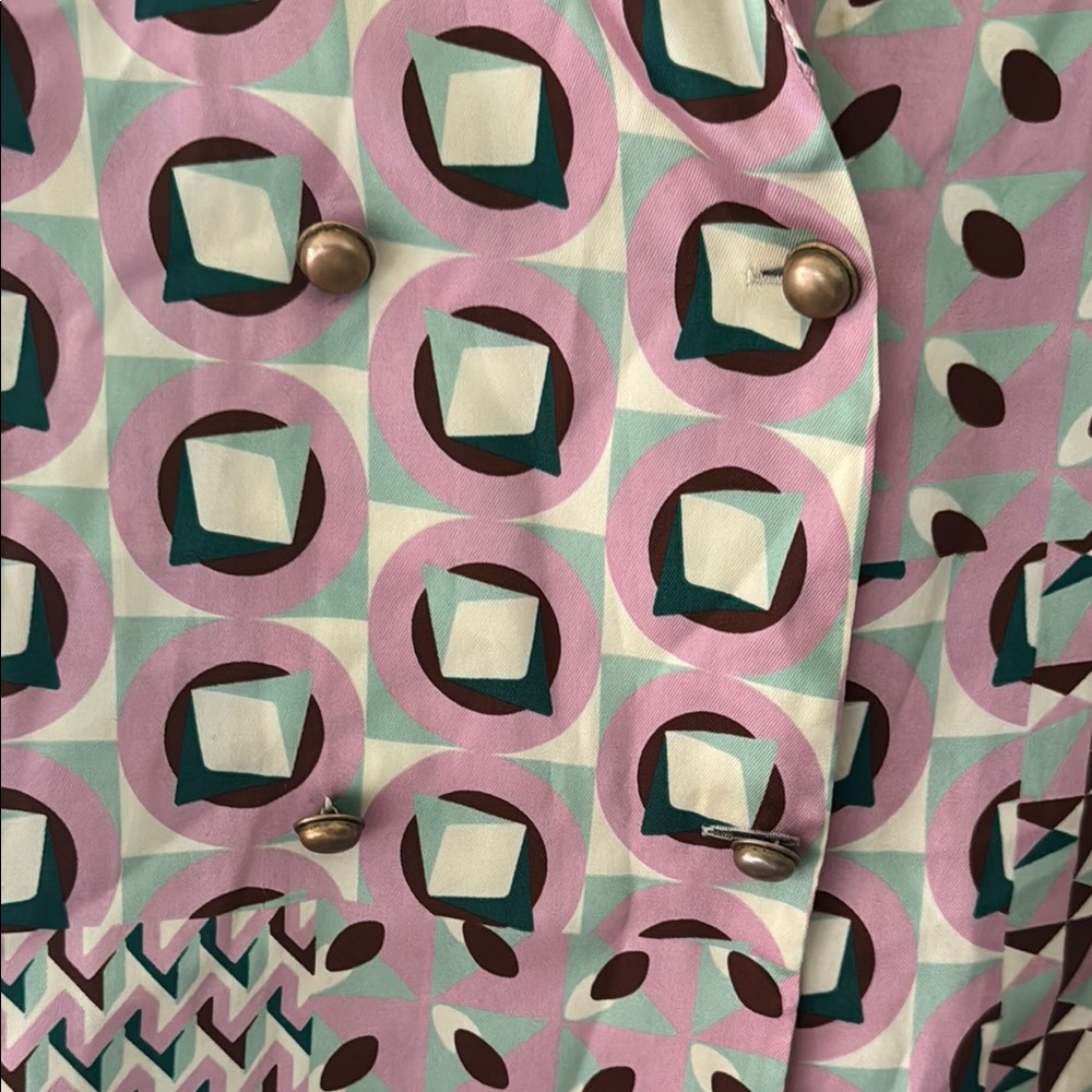 Zara Geometric Patterned Double Breasted Blouse - image 2